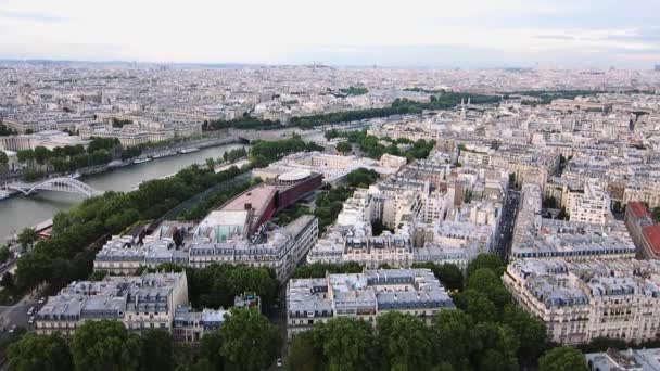Paris Fransa Nın Hava Manzarası — Stok video
