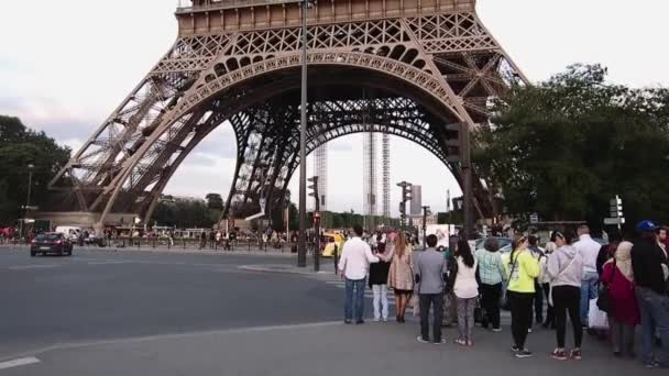 Πύργος Του Άιφελ Στο Παρίσι Γαλλία — Αρχείο Βίντεο
