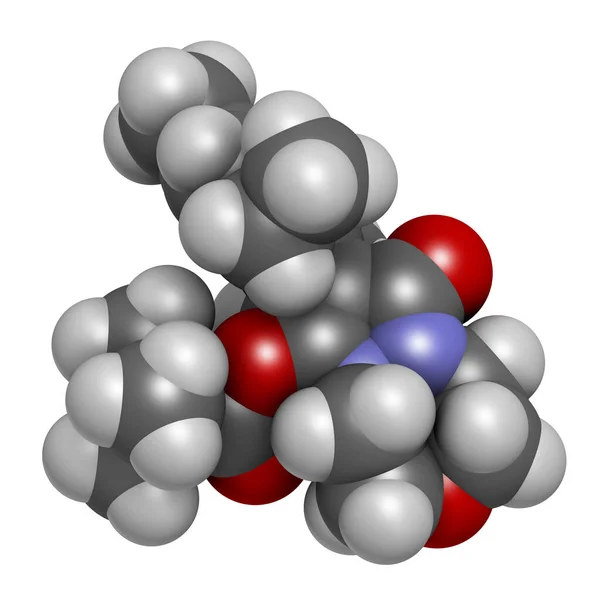 匹诺沙登除草剂分子 3D渲染 原子被表示为具有常规颜色编码的球体 — 图库照片