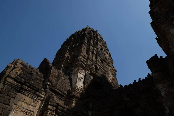 Una Toma Ángulo Bajo Del Templo Angkor Wat Siem Reap —  Fotos de Stock