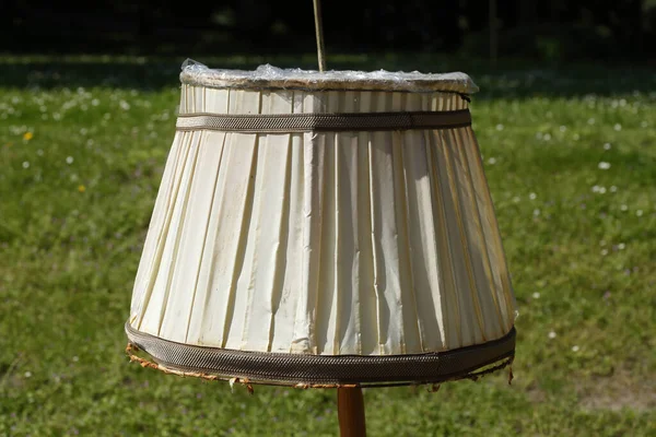 Gros Plan Une Belle Lampe Ancienne Vintage Dans Parc Allemagne — Photo
