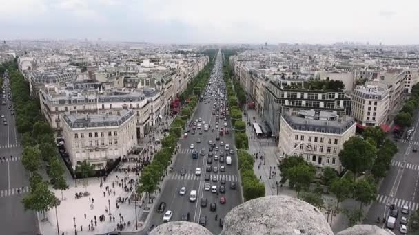 Αεροφωτογραφία Της Πόλης Του Παρισιού — Αρχείο Βίντεο