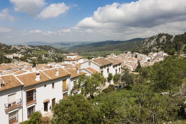 Scenic View Houses Grazalema Village Andalusia Spain — Stock Photo, Image