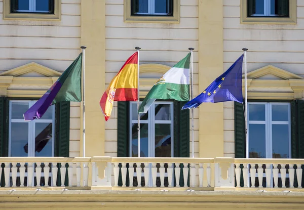 Mala Spanyolország 2019 Május Európai Unió Zászlója Andalúzia Spanyolország Malaga — Stock Fotó