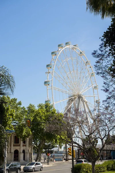 Malaga Spagna Maggio 2019 Ruota Panoramica Gigante Malaga Situata Nel — Foto Stock