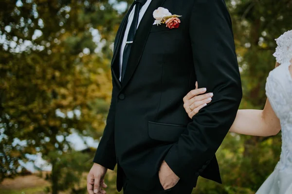 Novia Novio Durante Ceremonia Boda — Foto de Stock