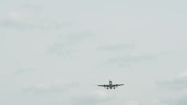 Flugzeug Fliegt Den Himmel — Stockvideo