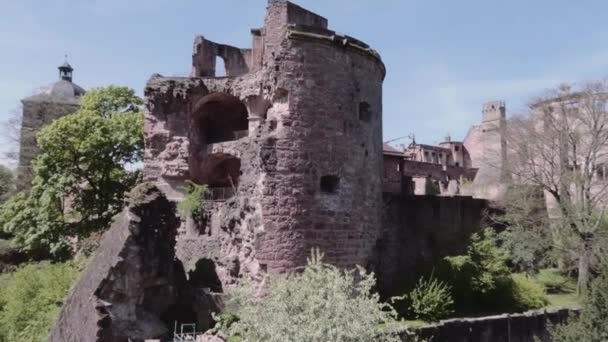 Las Ruinas Del Antiguo Castillo Ciudad Del Estado Israel — Vídeo de stock