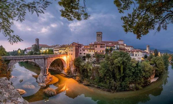 Wide Angle Shot Cividale Del Friuli Italy Evening — Stock Photo, Image