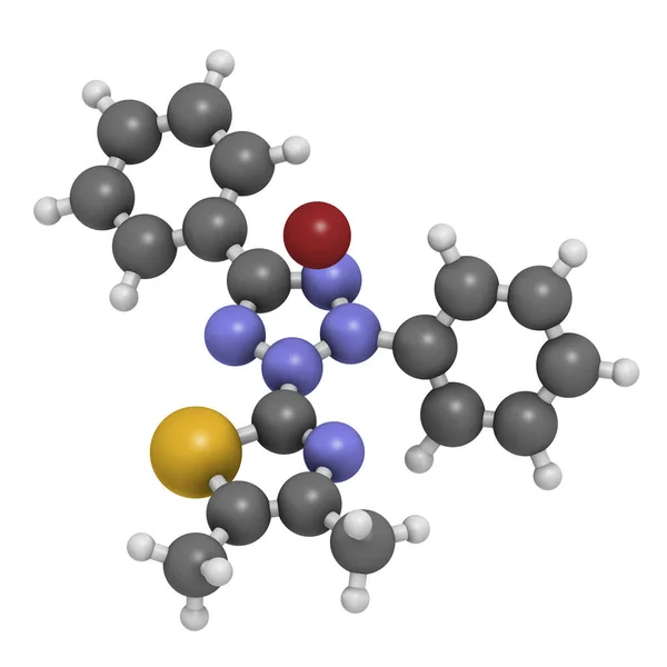 Mtt Sarı Tetrazol Boya Molekülü Mtt Testinde Kullanılır Sitotoksiti Hücre — Stok fotoğraf