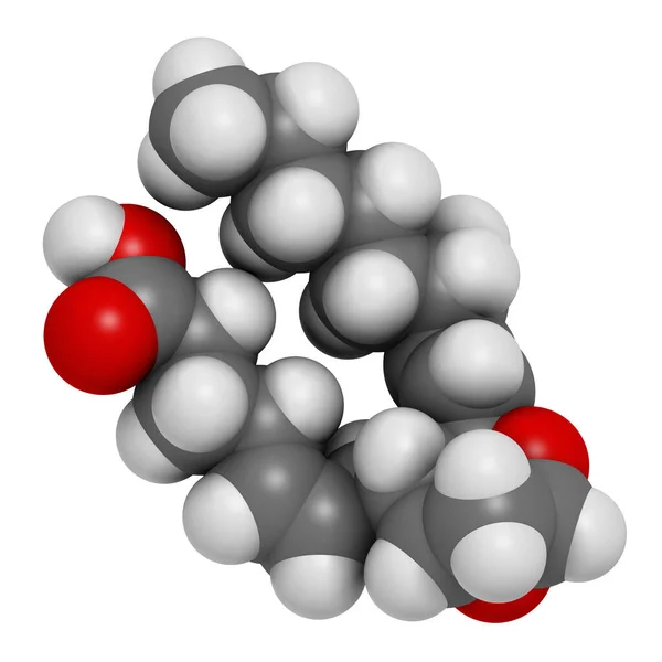 环氧乙烷A2 Txa2 3D渲染 原子被表示为具有常规颜色编码的球体 — 图库照片
