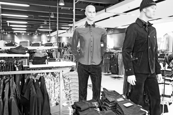 Johannesburg South Africa Jan 2021 Grayscale Apparel Market Retail Store — 스톡 사진