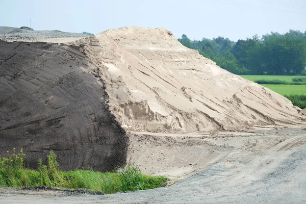 大規模な砂の丘の閉鎖 — ストック写真