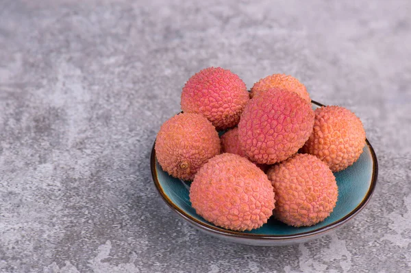 新鮮なライチ 健康的なトロピカルフルーツ ビーガンフード — ストック写真
