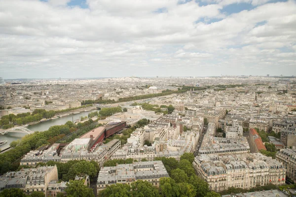 Párizs Kilátás Eiffel Toronyból Franc Fővárosából — Stock Fotó