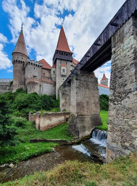 Hunedoara Romania Aug 2021 Castle Built 15Th Century John Hunedoara — Stock Photo, Image