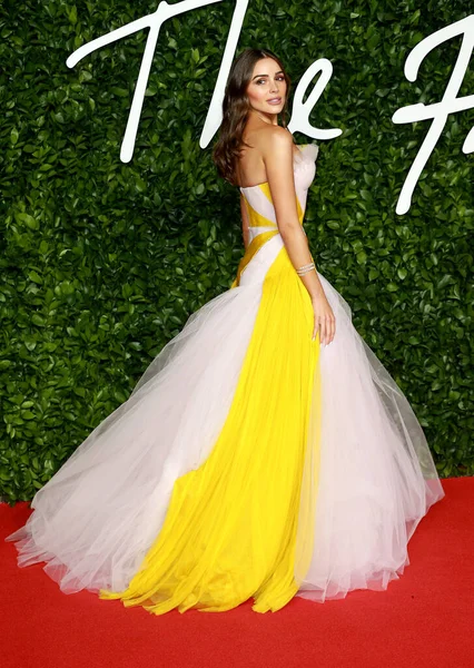 Londra Regno Unito Dicembre 2019 Olivia Culpo Partecipa Fashion Awards — Foto Stock