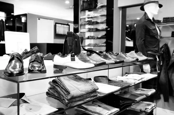 Johannesburg South Africa Jan 2021 Grayscale Shoes Shower Store South — 스톡 사진