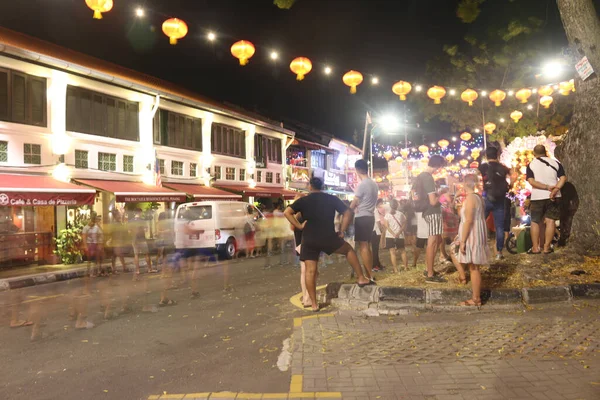 Georgetown Malaysia Şubat 2020 Malezya Georgetown Sokaklarında Gece Hayatı — Stok fotoğraf