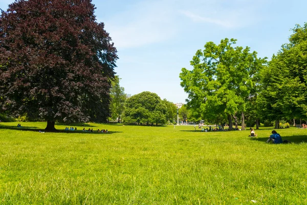 Parijs Frankrijk Aug 2021 Uitzicht Landschap Mooi Ontspannen Groen Blauwe — Stockfoto