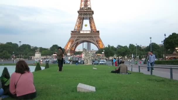 Luftaufnahme Der Stadt Paris — Stockvideo