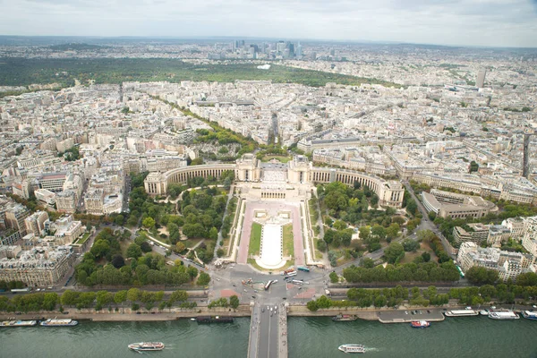 Paris Blick Vom Eiffelturm Der Hauptstadt Francs — Stockfoto