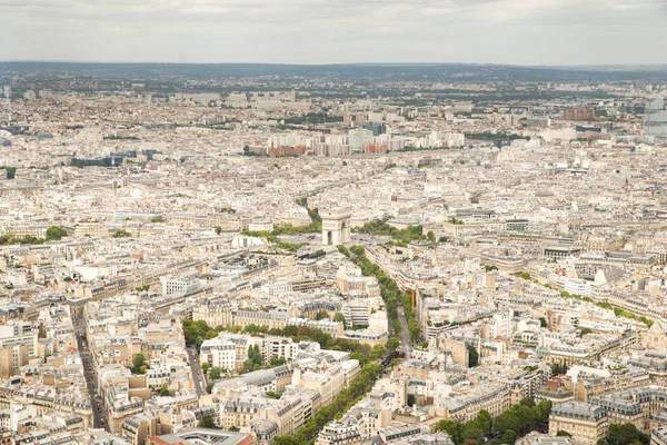 Paris Blick Vom Eiffelturm Der Hauptstadt Francs — Stockfoto