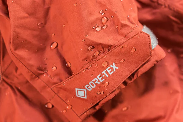 Praga República Checa 2021 Detalle Foto Una Chaqueta Gore Tex —  Fotos de Stock