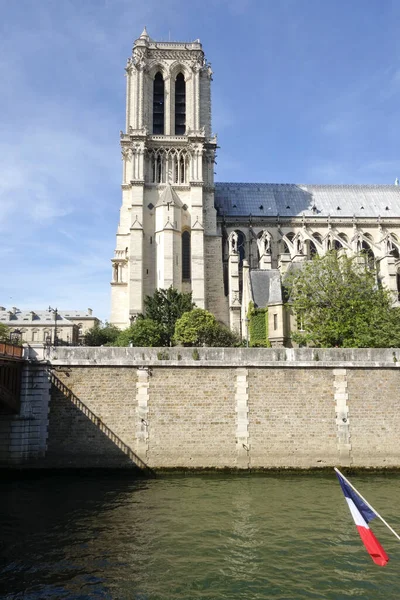 Paris France Ance Jun 2015 Southern Facade Notre Dame Cathedral — 图库照片