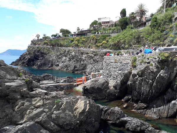 Parco Nazionale Italiano Sulla Riva Del Mare Manarola — Foto Stock