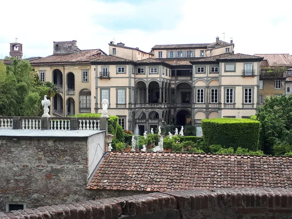 Der Antike Garten Des Palazzo Pfanner Italien — Stockfoto