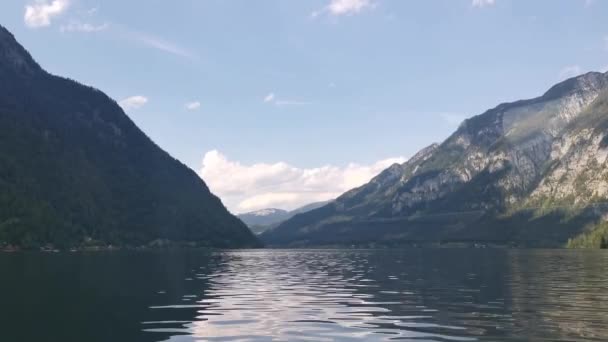 Hermoso Paisaje Del Lago Las Montañas — Vídeo de stock