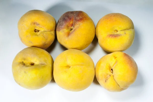 Sekelompok Persik Organik Guatemala Prunus Persica Amerika Latin — Stok Foto