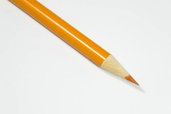 Colored Pencil White Background Creative Tool — Stock Photo, Image