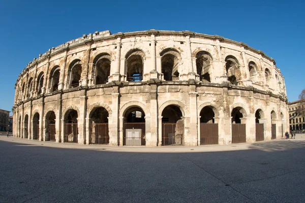 Anfiteatro Nimes Provence Sul França Edifício Romano — Fotografia de Stock