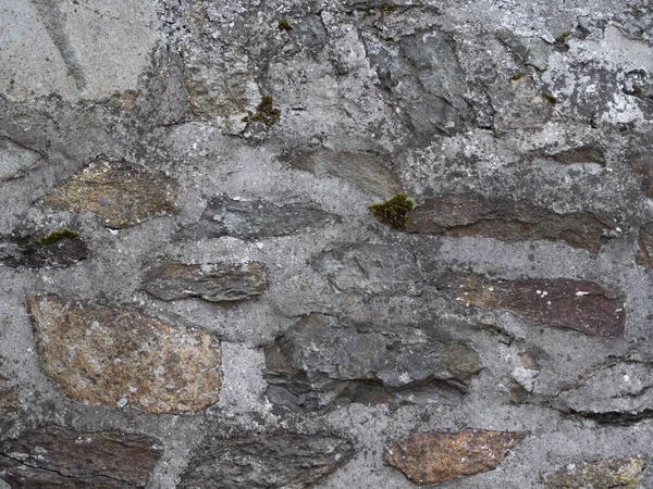 Detailní Středověké Kamenné Cihlové Zdi — Stock fotografie