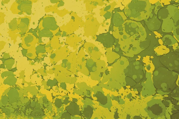 Abstrakcyjny Obraz Powierzchni Ścian Kolorach Żółtym Zielonym — Zdjęcie stockowe
