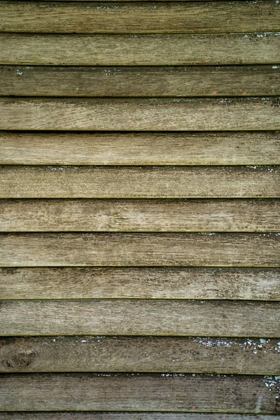 Een Verticaal Shot Van Een Houten Muurtextuur Met Horizontale Planken — Stockfoto