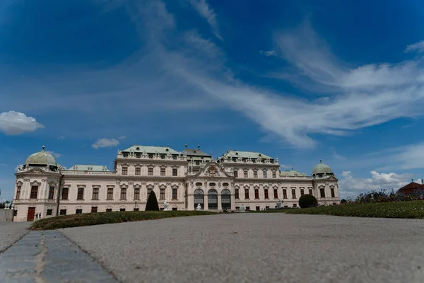 Ein Blick Auf Das Majestätische Schloss Belvedere Wien Österreich — Stockfoto
