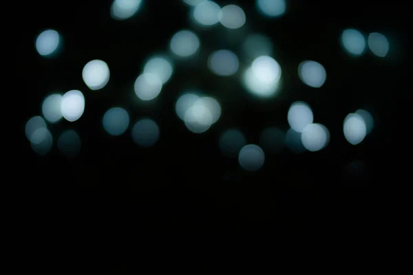 Fundo Abstrato Com Luzes Bokeh Escuras — Fotografia de Stock