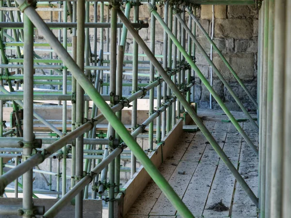 Una Vista Abandonada Del Sitio Construcción — Foto de Stock