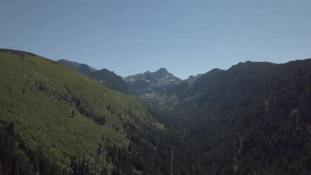 Beau Paysage Avec Montagnes Nuages — Video