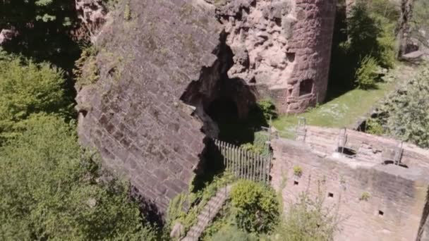 Vieux Château Abandonné Dans Ville — Video