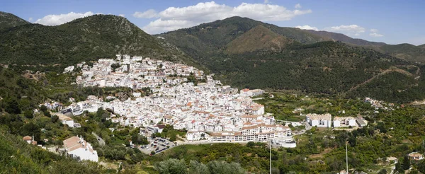 Una Vista Panorámica Típico Pueblo Montaña Andaluz Ojén Marbella Andalucía — Foto de Stock