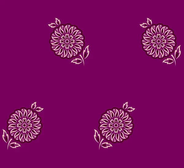 Een 2De Textuur Met Kleurrijke Bloemen Erop — Stockfoto