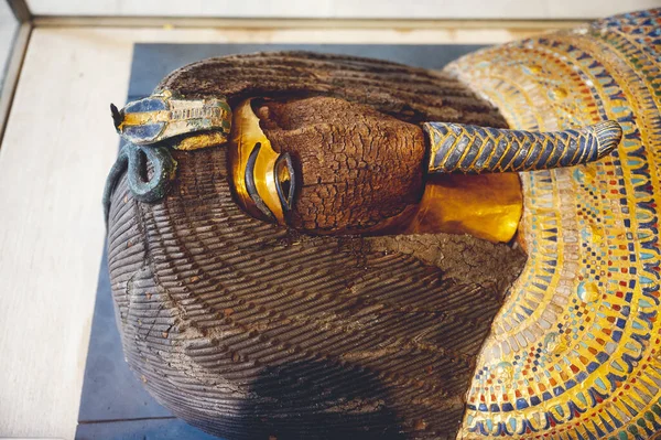 エジプトの博物館にある古代エジプトの遺物 — ストック写真
