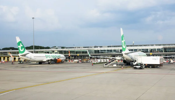 Eindhoven Pays Bas Mai 2018 Aéroport Eindhoven Piste Brabant Septentrional — Photo