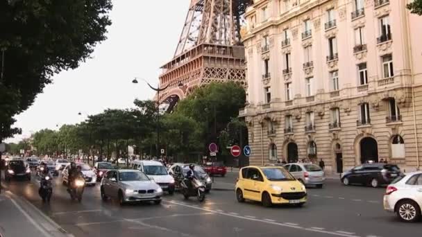 Pohled Město Paříž Francie — Stock video