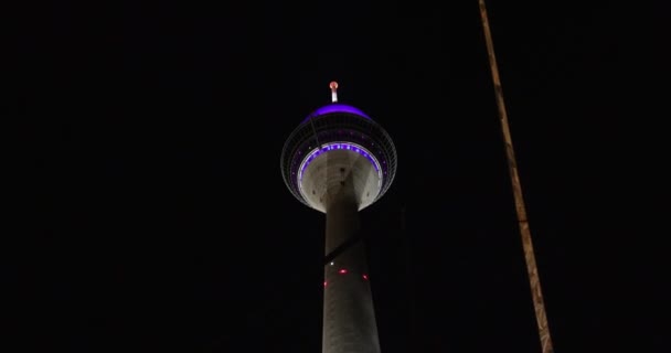 Torre Televisión Berlín Cerca — Vídeos de Stock