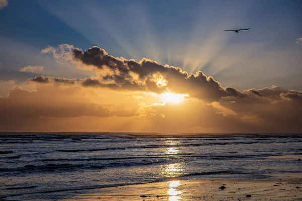 Mesmerizing Seascape Cloudy Sunset Sky — Stock Photo, Image